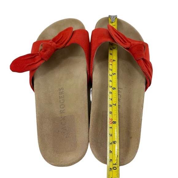 Jack Rogers Dorothy Bow Suede Slides Size 7.5M - Picture 12 of 16